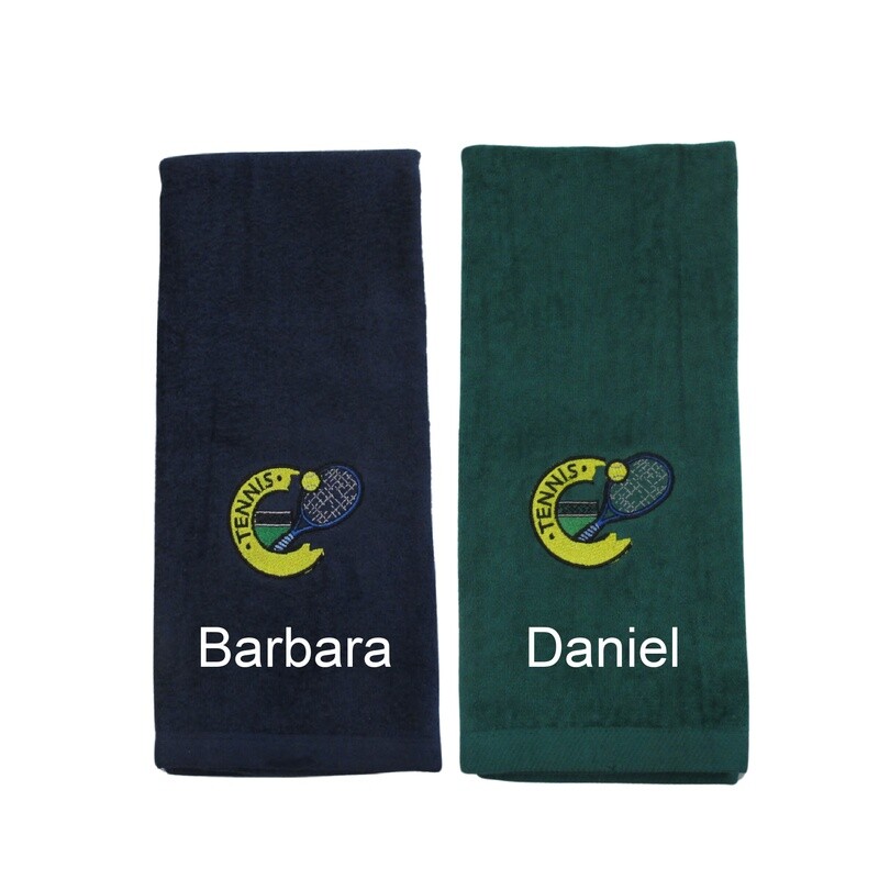 Personalized Hand Towel, Tennis, Tennis Accessory, Gift