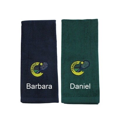 Personalized Hand Towel, Tennis, Tennis Accessory, Gift