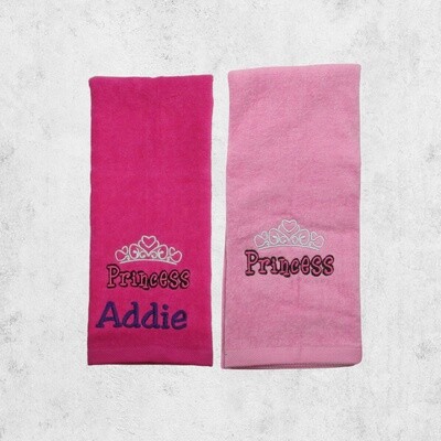 Princess, Hand Towel, Personalized Gift, Kid, Gift for Her