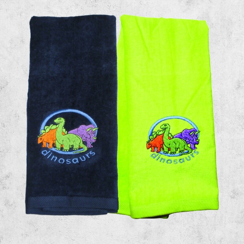 Personalized Hand Towel / For Kids / Dinosaur Decor
