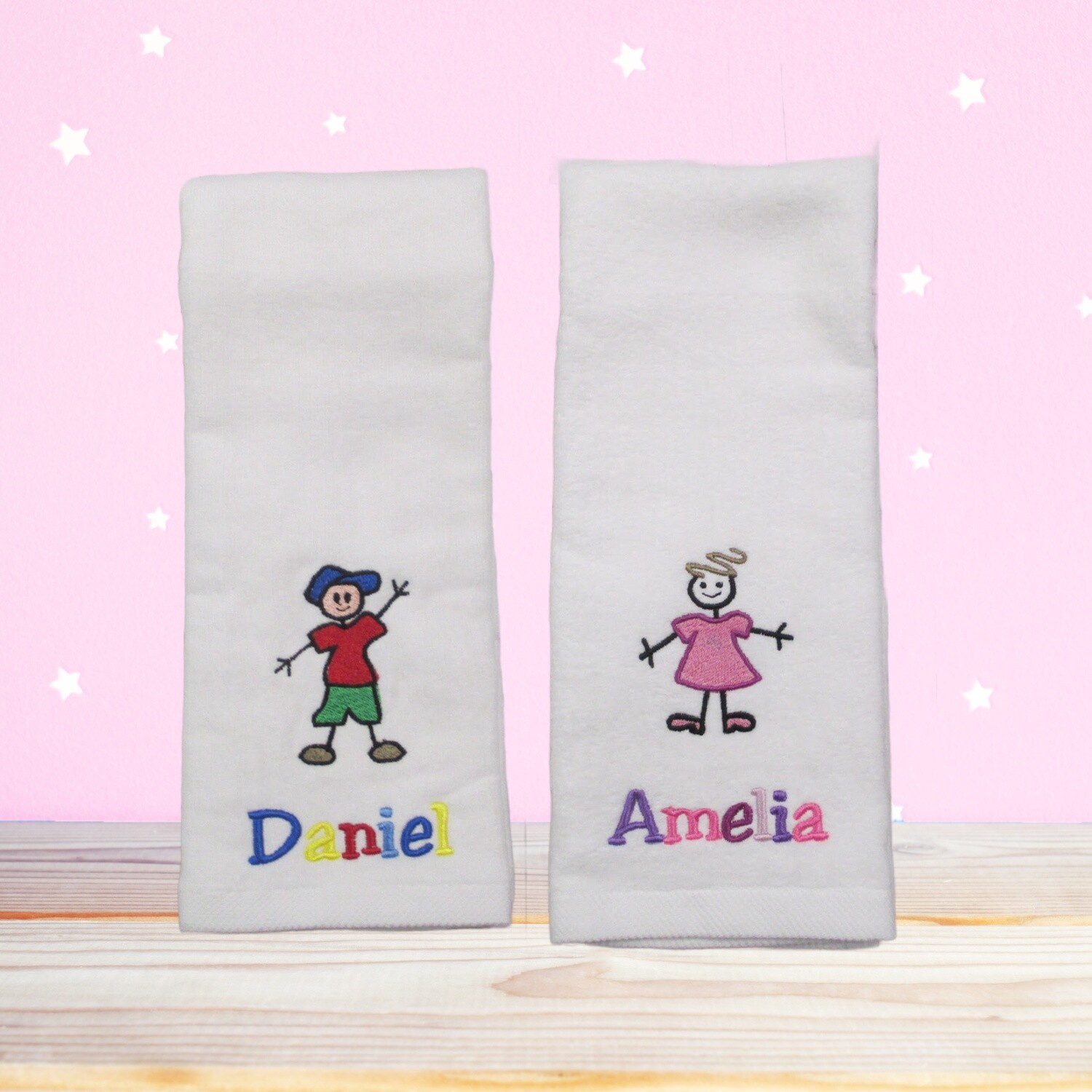 Personalized Hand Towel Kids, Towel for Girl,  Towel for Boy