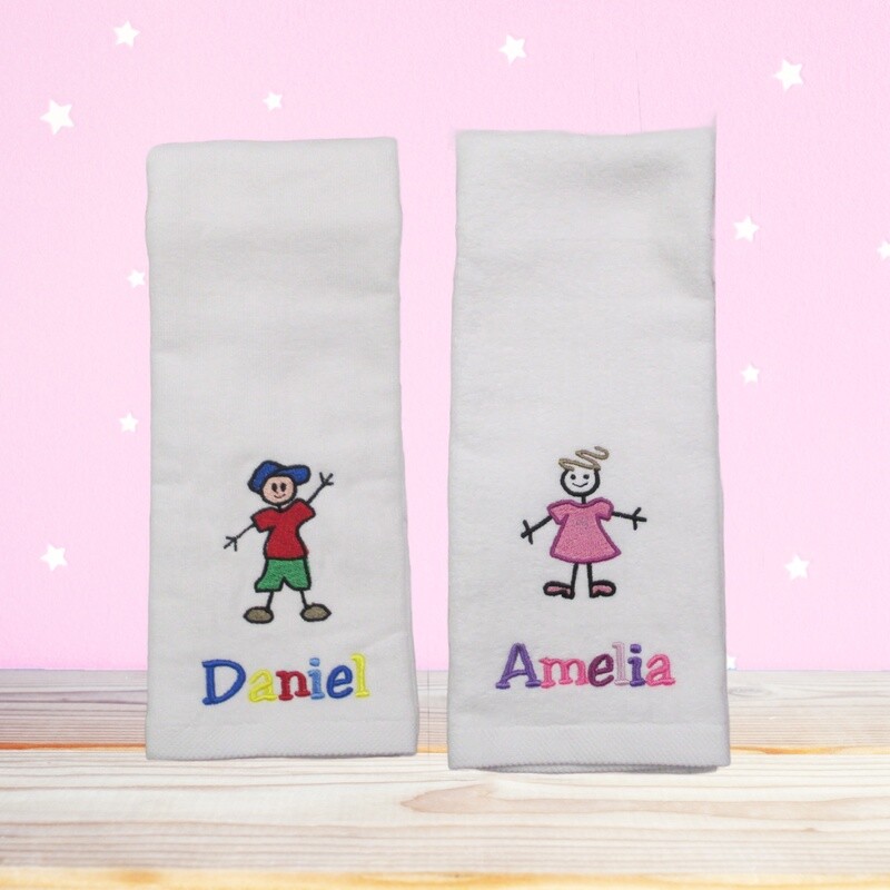 Personalized Hand Towel Kids, Towel for Girl,  Towel for Boy