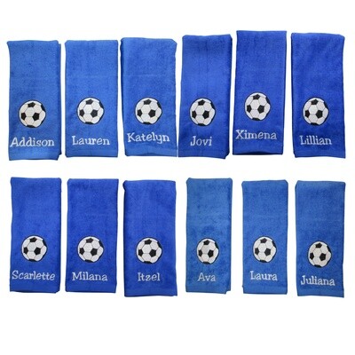 Soccer Personalized Hand Towel,  Soccer Accessories, Soccer Gift