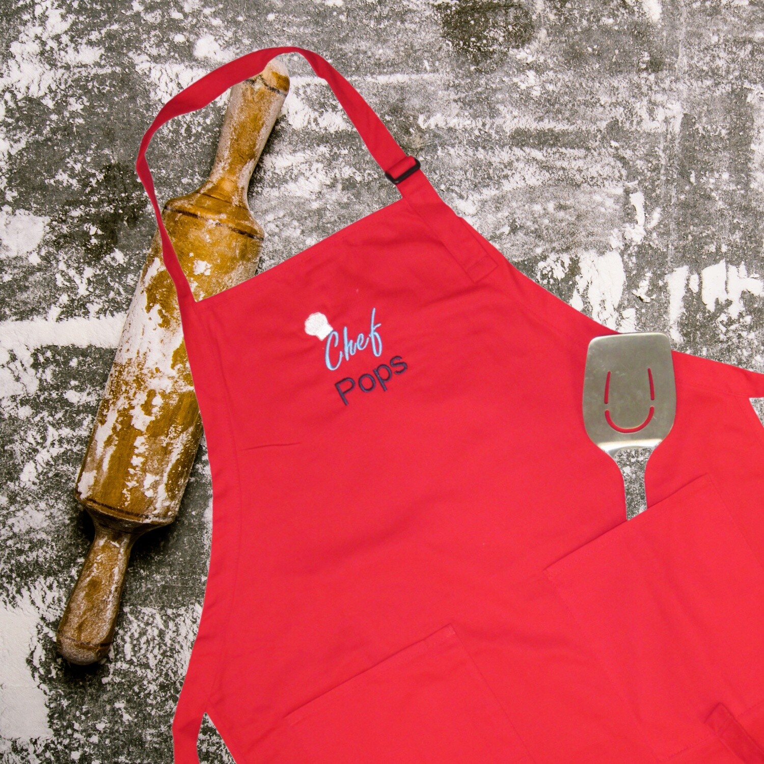 Personalized Kitchen Apron, Pops, Father’s Day, BBQ Accessory.
