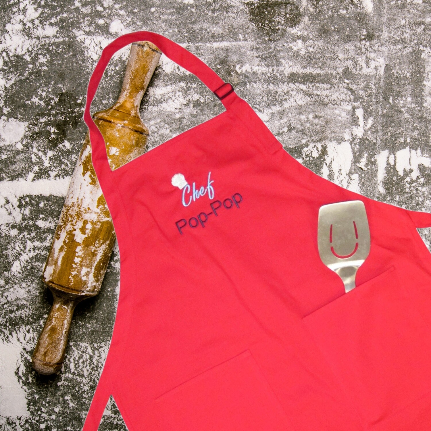 Personalized Kitchen Apron, Grandpa, Father’s Day, BBQ Accessory.
