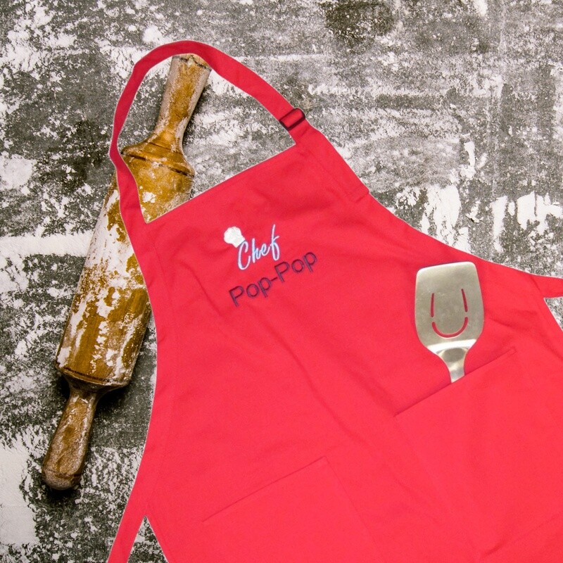 Personalized Kitchen Apron, Grandpa, Father’s Day, BBQ Accessory.