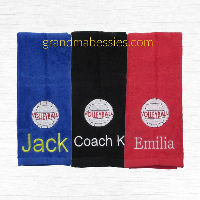 Volleyball Towel, Personalized Towel, Coaches Gift, Team Gift