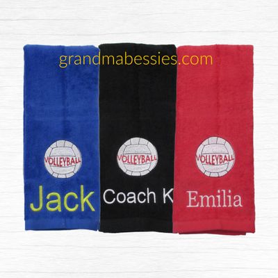 Volleyball Towel, Personalized Towel, Coaches Gift, Team Gift