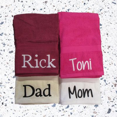 Personalized Bath towel, Hand Towel, Bathroom decor