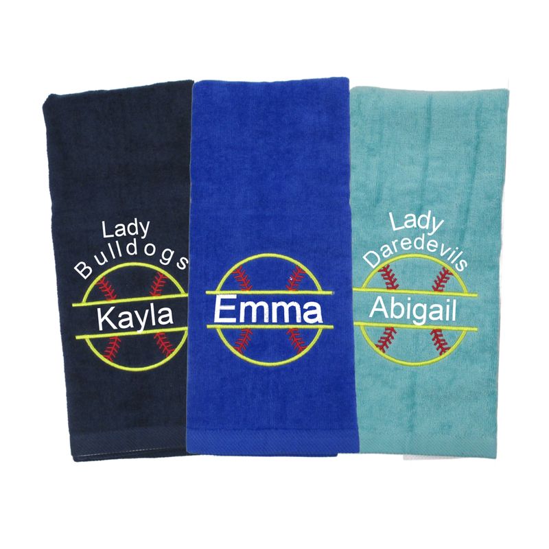 Softball Player Essential: Personalized Pitching Towel for the Perfect Game Day