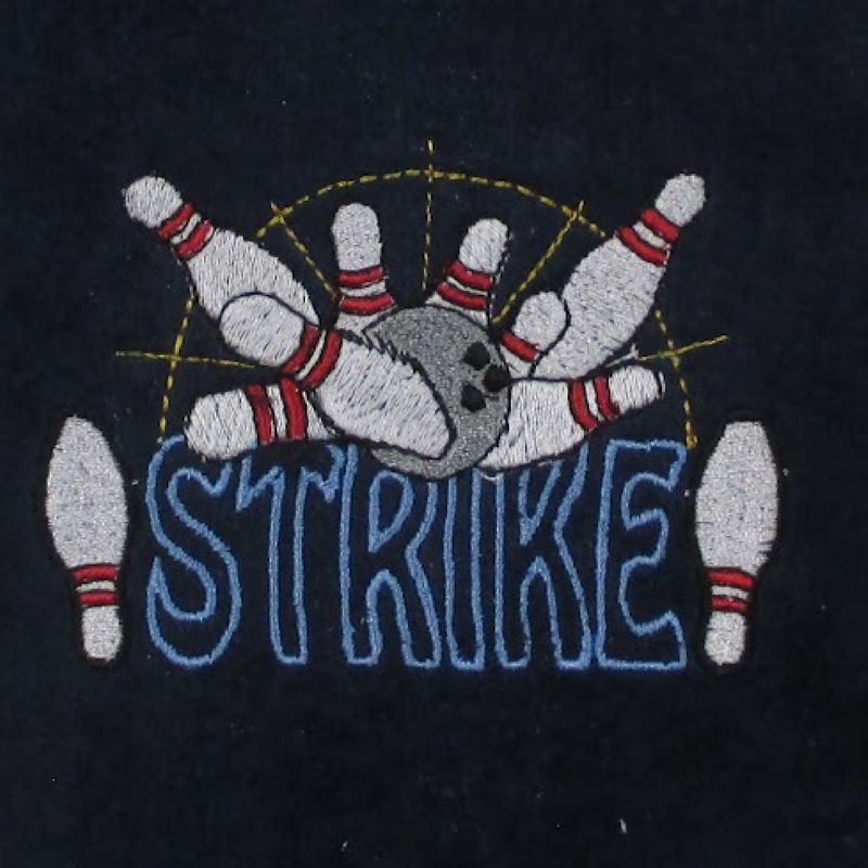 Bowling Personalized Hand Towel, Bowling Accessory, Gift, STRIKE
