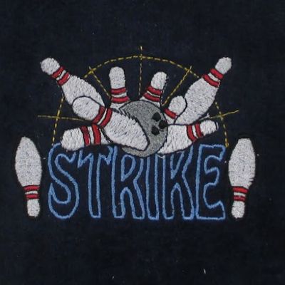 Bowling Personalized Hand Towel, Bowling Accessory, Gift, STRIKE