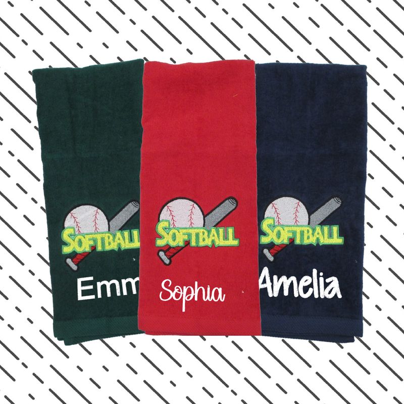Custom Softball Towel - A Pitch-Perfect Gift for Softball Enthusiasts&quot;