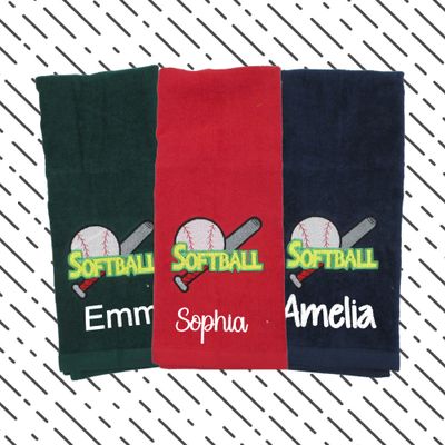 Custom Softball Towel - A Pitch-Perfect Gift for Softball Enthusiasts&quot;