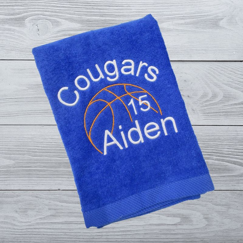 Basketball Personalized Towel // Senior Gift // Basketball mom // Gift for him // Coach Gift