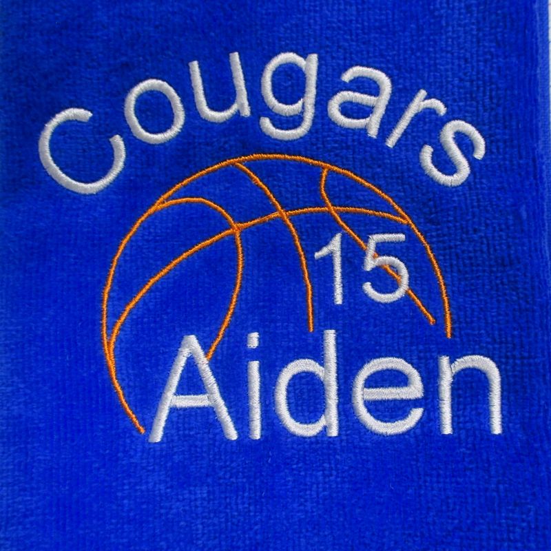 Basketball Personalized Towel // Senior Gift // Basketball mom // Gift for him // Coach Gift