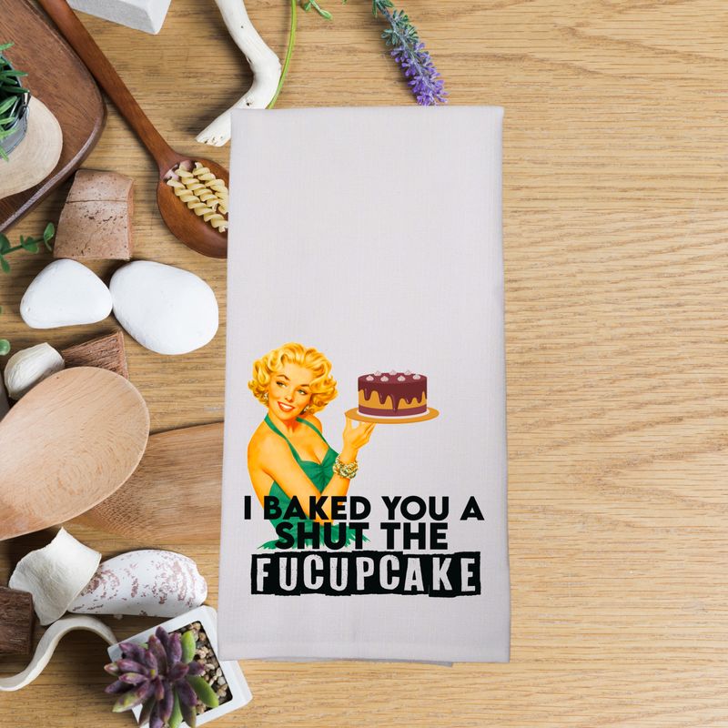 Sarcastic Vintage Housewife Kitchen Towels - Hosting Gift - Funny Wedding Gift - Gift For Her
