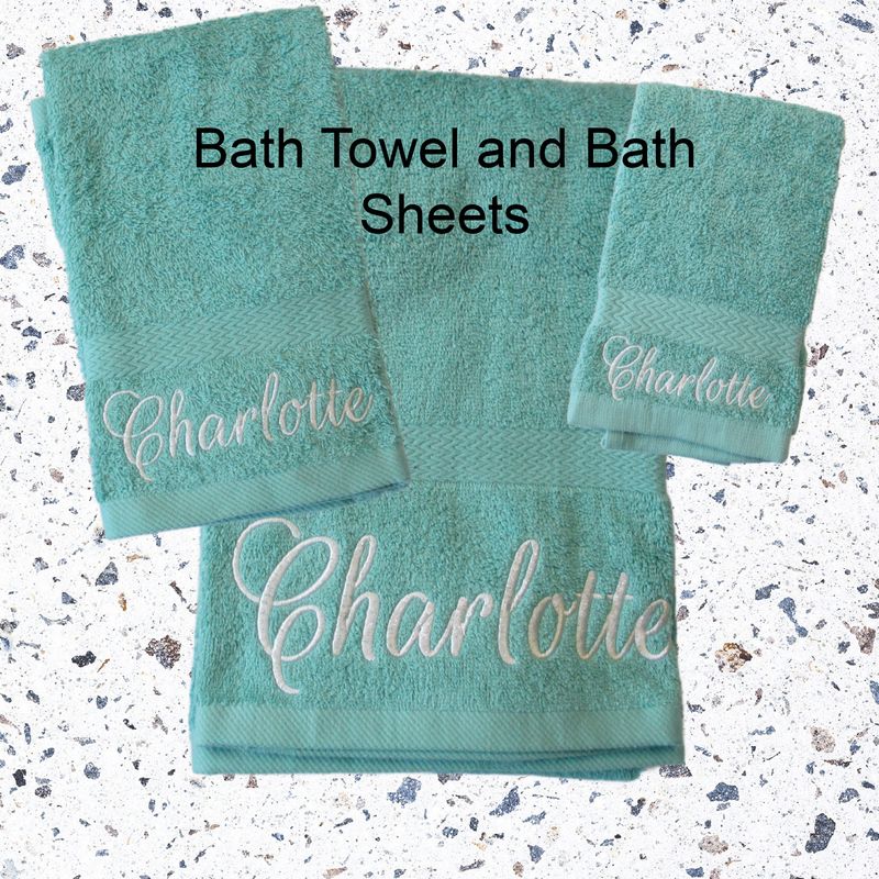 Personalized Bath Towel, Hand Towel, bathroom decor