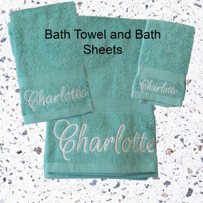 Personalized Bath Towel, Hand Towel, bathroom decor
