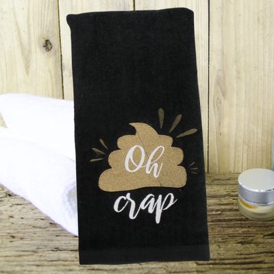 Cheeky Embroidered Hand Towel - Personalized with a Touch of Humor - Ideal for Your Powder Room