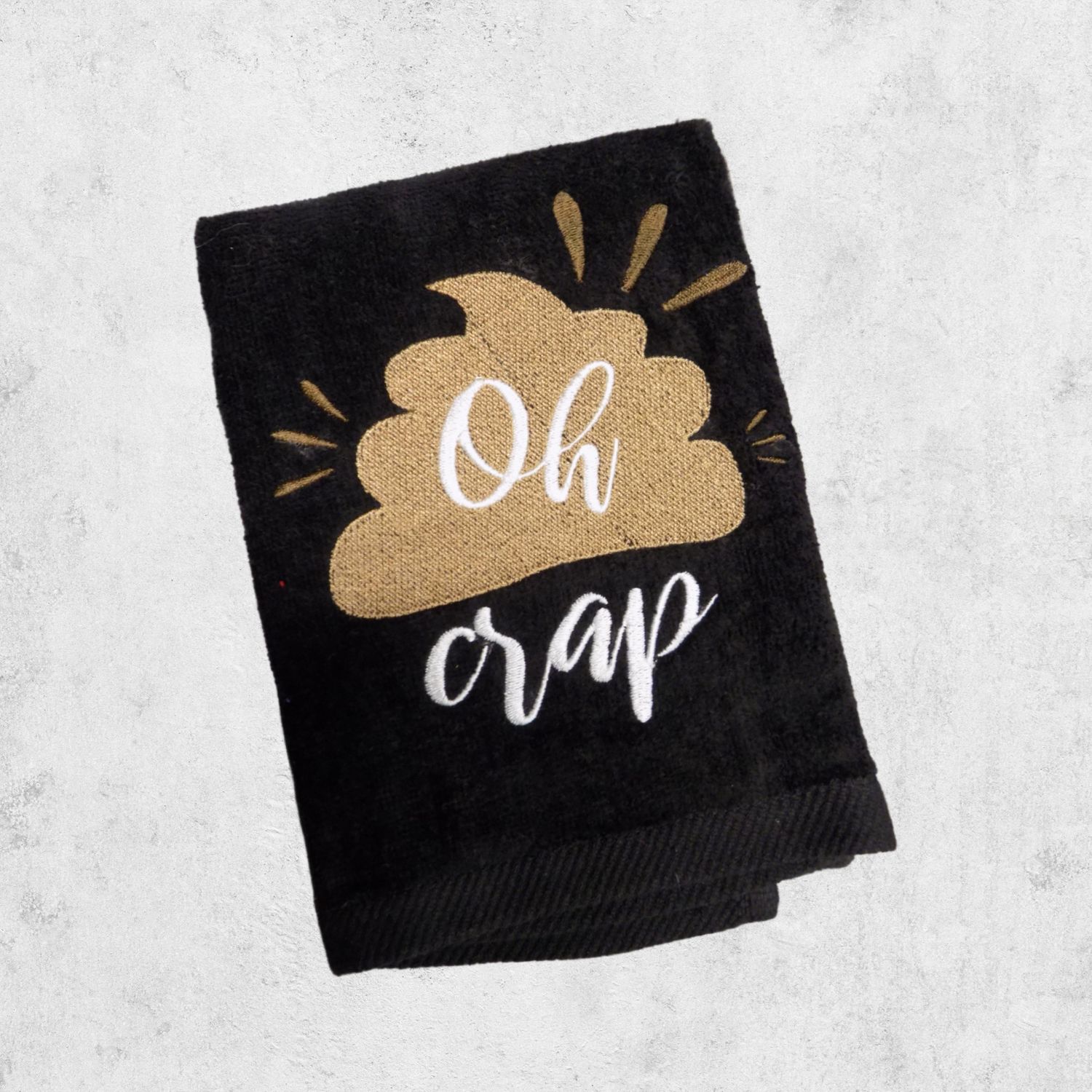 Cheeky Embroidered Hand Towel - Personalized with a Touch of Humor - Ideal for Your Powder Room