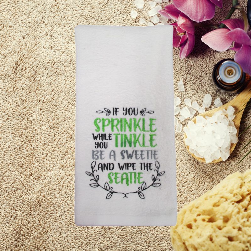 Funny Personalized Hand Towel - Sprinkle Some Laughter in Your Powder Room!