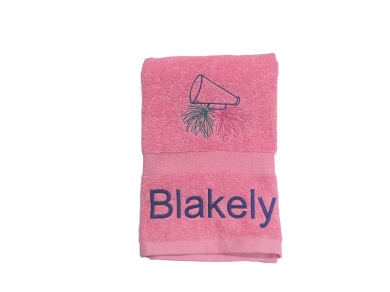 Personalized Cheerleader Bath Set- Embroidered, Bath-Hand-Wash