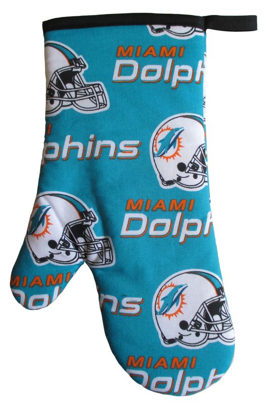 Miami Dolphins 3 Piece Kitchen Set,  With Personalized Towel