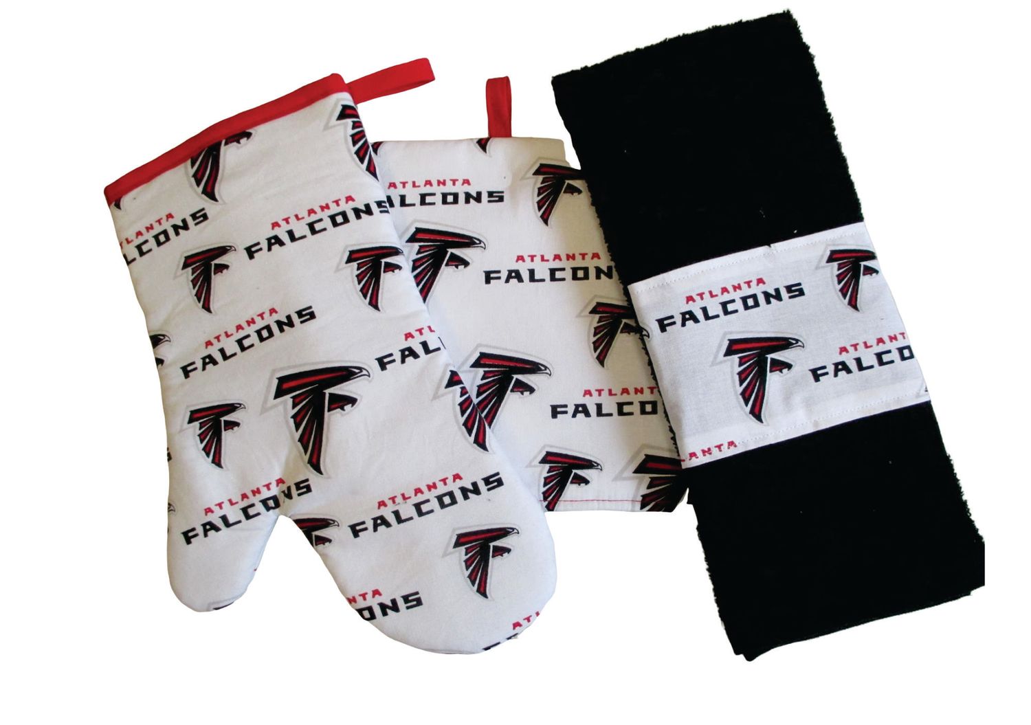 Atlantic Falcons 3 Piece Kitchen set, with Personalized Towel