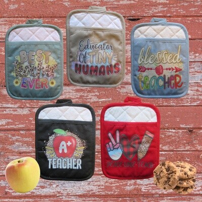 Pot Holders, Teachers Gift, Pot Holders for Kitchen