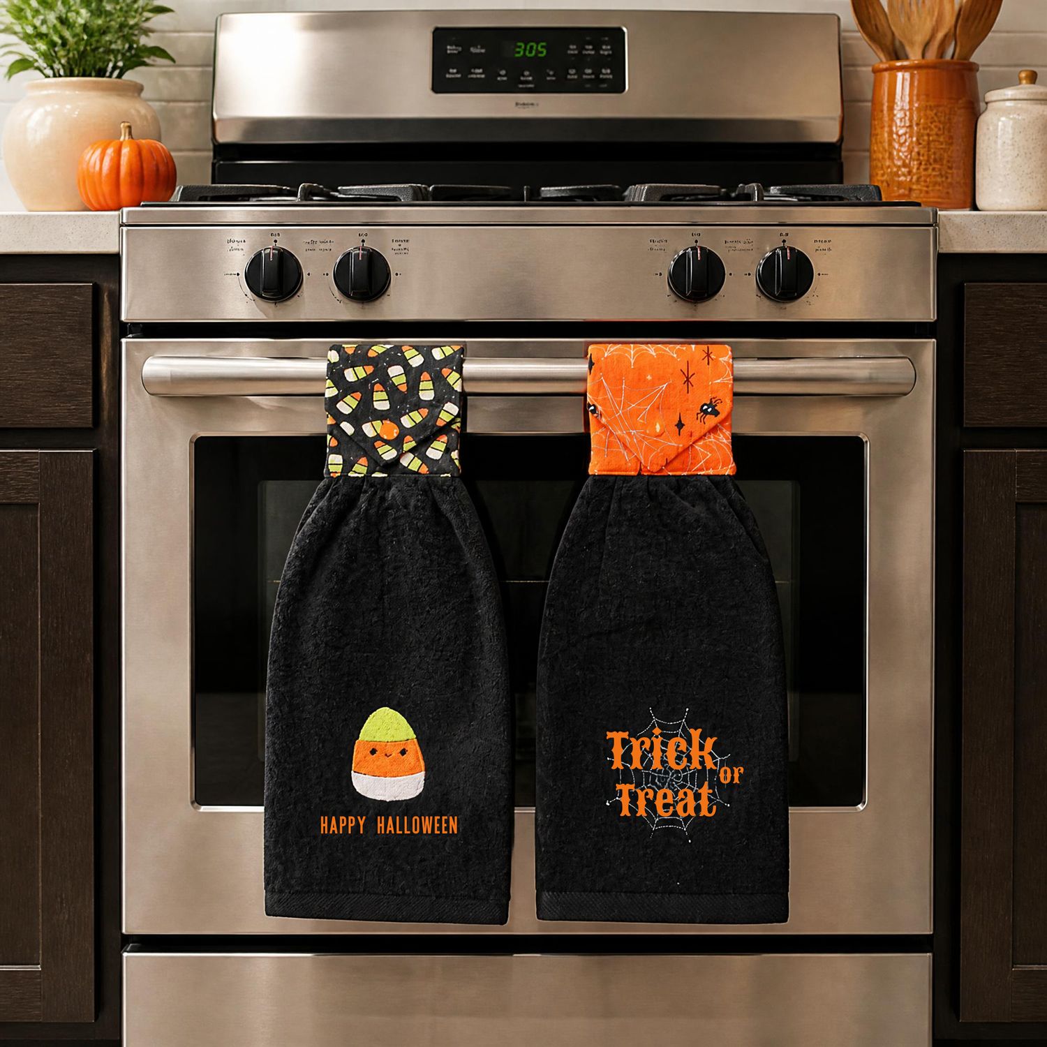 Halloween Kitchen Hanging Towel, Oven Towels, Hanging Bathroom Towels, Dish Towels