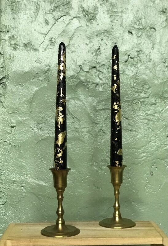 Chandelles noires & Or X 2