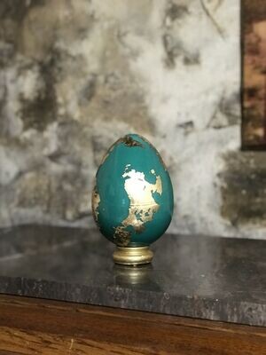 Bougie "L'oeuf de Versailles" (Emeraude & Or)