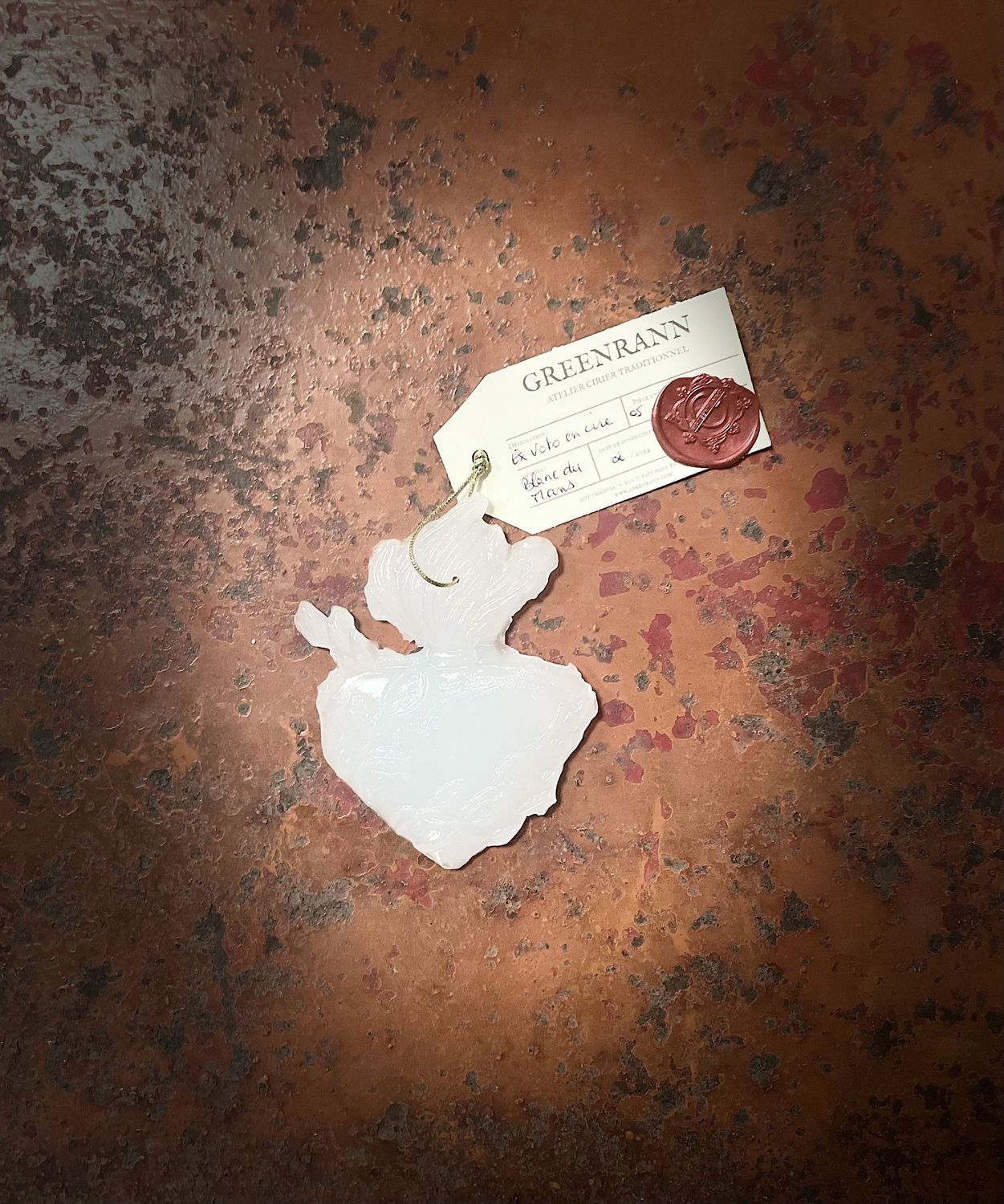 Ex Voto  en cire Blanc du Mans