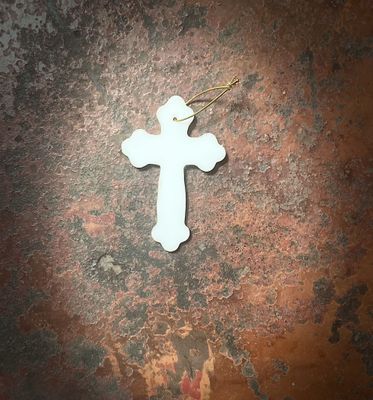 Croix en cire Blanche