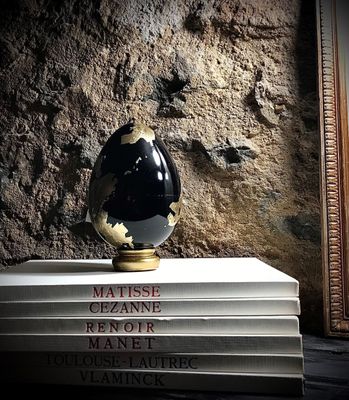 Bougie "L'oeuf de Versailles" (Noir & Or)