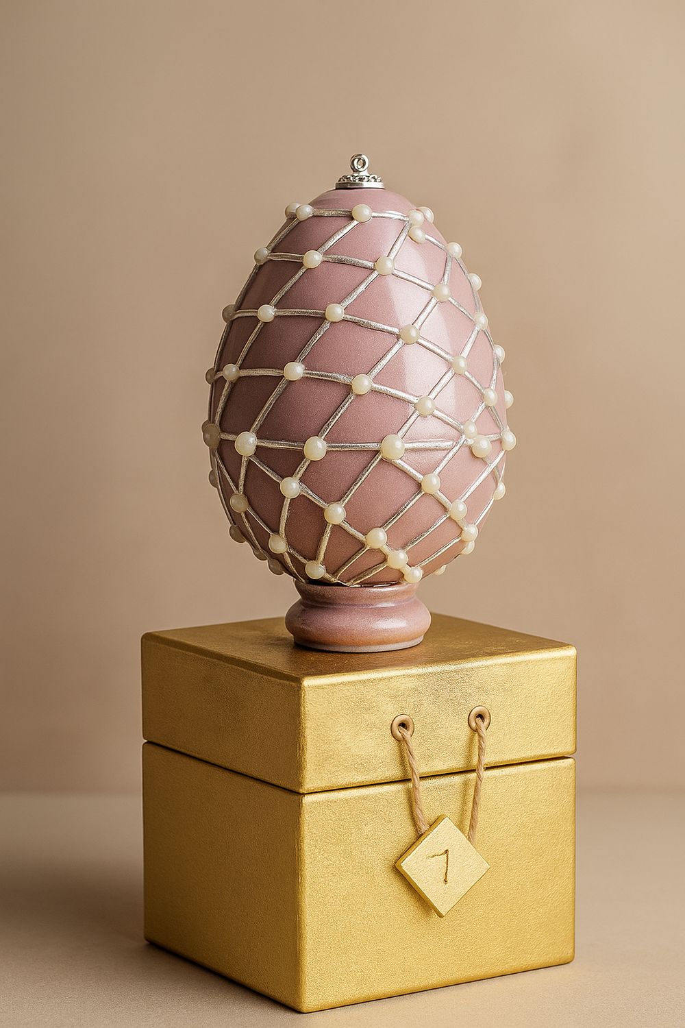 Bougie "L'oeuf perlé"