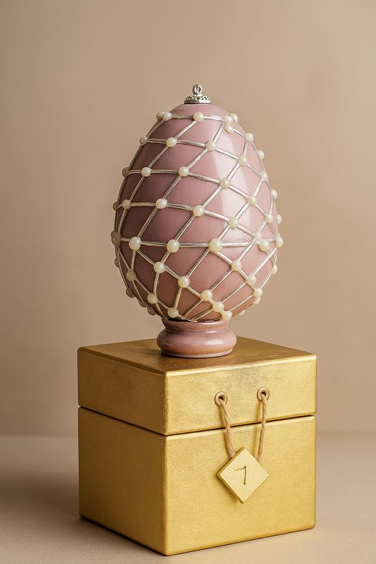 Bougie "L'oeuf perlé"