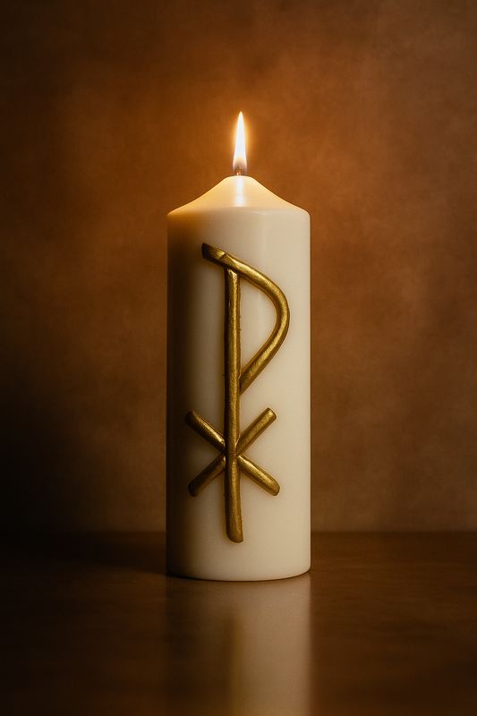 Cierge PAX de communion personnalisable