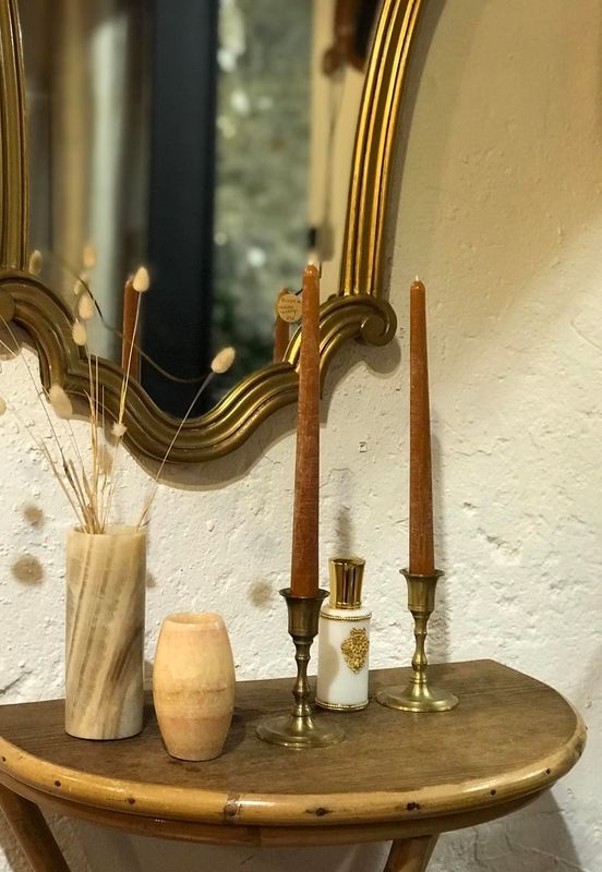 Chandelle coloris Cire Antique