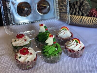 Christmas Cup Cakes (Med)