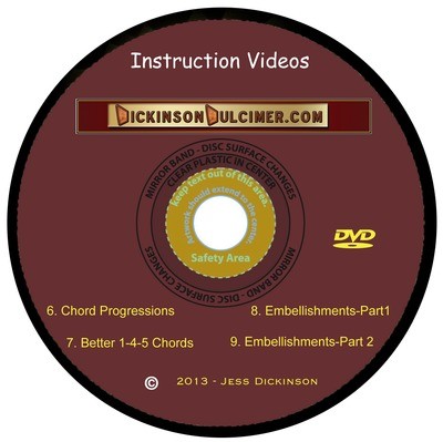 DVD #2 Hammered Dulcimer Instruction Videos 6-9