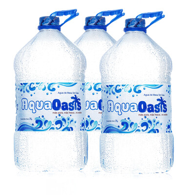 Agua AquaOasis en 3 Botellas de 7 Litros Agua AquaOasis en 3 Botellas de 7 Litros