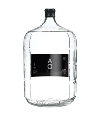 Agua AO en Bidón de Vidrio Italiano - 20 Litros (Envase y Liquido)