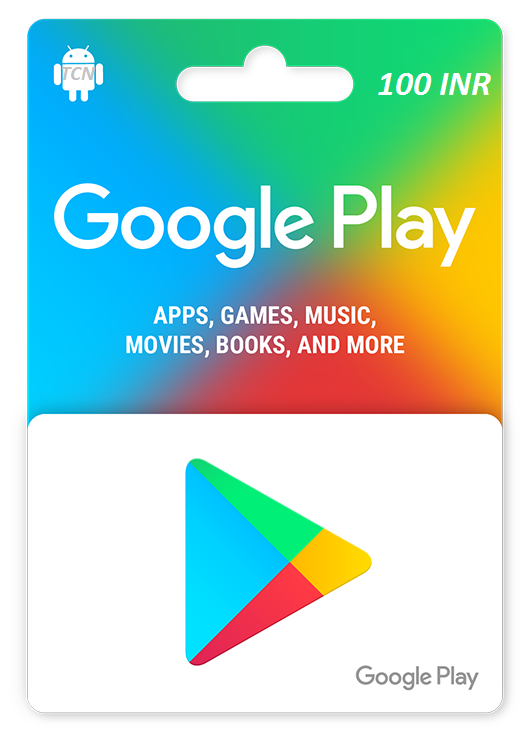 100 INR Google play gift card