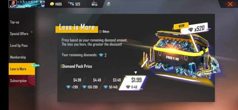 NEW Event less is more Topup