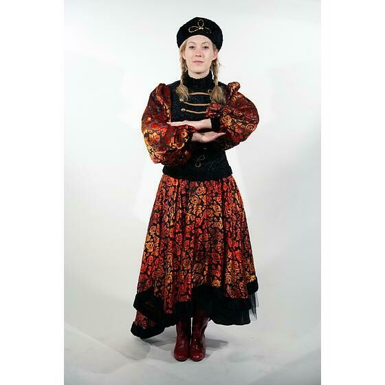 Russe orange et noir