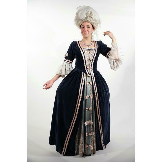 marquise velours bleu rucher saumon