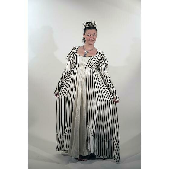 robe rayé noire et blanche manche longue