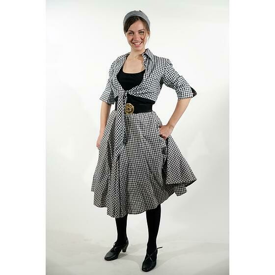 Ensemble vichy noir